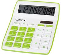 GENIE Desktop Calculator 840 G 10 Digit Display Green