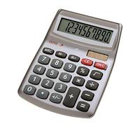 Genie 540 Elegant Designer Desktop Calculator 10 Digits High Quality Materials Timeless Design Silver