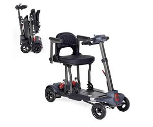 Genie Auto Folding Mobility Scooter by Monarch Mobility - 17.5kg Lightweight, Remote-Controlled, Travel-Ready & Airline Friendly