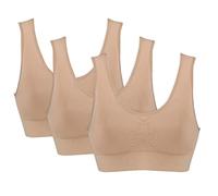 Genie Bra Women's Geniebra Bras (Pack of 3), All Nude, XXL
