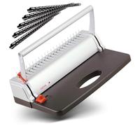 Genie CB 800 spiral binder (up to 145 sheets; DIN A4; incl. plastic binding set) silver/black
