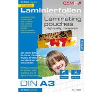 Genie Laminating Film Sheets DIN A3 80 Micron Pack of 50