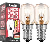 Genie E14 SES Pygmy Oven Bulbs 25W 230V Pack of 2 Oven Rated 300 C