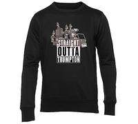 GENIGMAE Straight Outta Trumpton Jumper Unisex Men's Women's Long Sleeve Black Sweatshirt Men Women Sweater Black, black, XXL