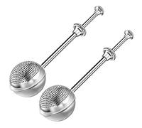 Genikeer 2 Stainless Steel Sieve Powder Ball Telescopic Tool | Powdered Sugar Duster | Dust Flour Sifter Spring With Handle | Stainless Steel Flour Duster For Tea, Seasonings