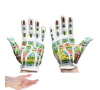 Genikeer Acupre-ssure Reflexology Gloves, Hand Spa Foot Massage Tools, Hand Acupoint Gloves Meridian Acupoint Map, Hand Spa Reflexology for Women and Men Tired Relieve