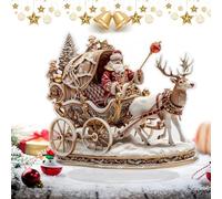 Genikeer Christmas Tabletop Decor - 2D Acrylic Santa Claus Reindeer Figures for Holiday - Multi-functional Home Accent for Holiday Indoor Outdoor Yard Bedroom Living Room Family Gatherings