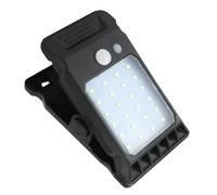 Genikeer Clip on Solar Lights | Smart Sensor Outdoor Lights | 3 Modes Wall Lamp for Umbrella Gate Camping Pathway Deck Garden Garage Yard Patio