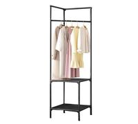 Genikeer Corner Coat Rack Stand, Corner Coat Rack With Shoe Storage, Hallway Coat Rack Stand, Coat Stand For Small Space Corner, Entryway Clothes Rack For Laundry Room, Bedroom, Living Room