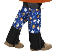 Genikeer Leg Gaiters for Snow | Waterproof Skiing Boot Covers for Kids | Lightweight Shield for Camping Youth Teens Toddler Children Boys Girls Outdoor Winter Adventures Playing
