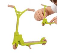 Genikeer Mini Scooter Toy - Two Wheel Foldable Fun Desk Gadget - Non-Slip Finger Training Toy | for Kids Hand Exercise Entertainment Party School Travel