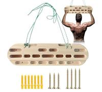 Genikeer Rock Climbing Fingerboard | Portable Climbing Board | Wooden Climbing Hangboard | Pull Up Rock Climbing Hanging Board Grip For Climbing Training, Building Core Strength, Hangings Practice