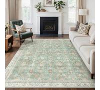 GENIMO Large Rugs for Living Room 200x290cm, Extra Large Area Rug Washable, Vintage Boho Big Rugs, Low Pile, Non-Shedding, XXL Carpet, Oriental Design, Dining Room, Home, Office, Bedroom