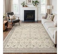 GENIMO Large Rugs for Living Room 240x300cm, Extra Large Area Rug Washable, Vintage Boho Big Rugs, Low Pile, Non-Shedding, XXL Carpet, Oriental Design, Dining Room, Home, Office, Bedroom