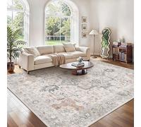 GENIMO Large Washable Rugs for Living Room 240x300cm, Extra Large Area Rug, Vintage Boho Rugs, Low Pile, Non-Shedding, XXL Carpet, Traditional Oriental Design, Dining Room, Home Office, Bedroom