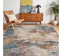 GENIMO Rugs Living Room 200x290cm - Washable Large Rug Short Pile Non-Slip Carpet,Soft Durable Easy Clean Rug for Dining Room,Home Office (Mixed Colors)