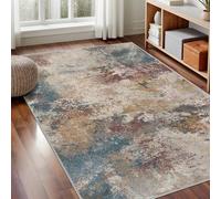 GENIMO Rugs Living Room 240x300cm - Extra Large Washable Rug Short Pile Non-Slip Carpet,Soft Durable Easy Clean Rug for Dining Room,Home Office (Mixed Colors)