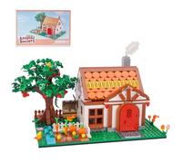Geniteen Animal House Building Block Set,Shop Construction Kit,Crossing the Forest Display Set,House with Tree Garden Model Toy for Adults and Teenagers Gif for Christmas