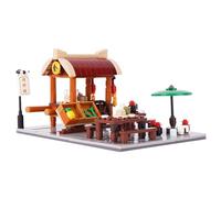 Geniteen Building Blocks Set,Chinese Architecture,Tang Dynasty Series 2, Building Set Model Kit and Gift for Kids and Adults Gift for Birthday, Christmas and New Years (Hu Cake Stall)