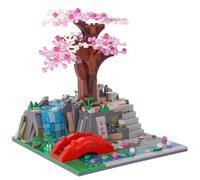 Geniteen Building Blocks Set,Chinese Architecture,Tang Dynasty Series 2, Building Set Model Kit and Gift for Kids and Adults Gift for Birthday, Christmas and New Years (Rest Stone)