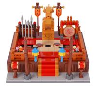 Geniteen Building Blocks Set, Chinese Architecture,Tang Dynasty Series 3, Building Set Model Kit and Gift for Kids and Adults Gift for Birthday, Christmas and New Years (Kung Fu Fighting Arena)