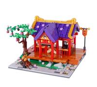 Geniteen Building Blocks Set, Chinese Architecture,Tang Dynasty Series 3, Building Set Model Kit and Gift for Kids and Adults Gift for Birthday, Christmas and New Years (Red Makeup Shop)