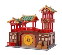Geniteen Chinese Architecture Building Blocks Set,Tang Dynasty Series 1, Building Set Model Kit and Gift for Kids and Adults Gift for Birthday, Christmas and New Years (Escort Agency)