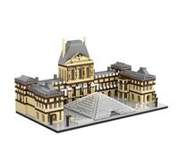 Geniteen Louvre Building Block Set, World Famous Architecture Educational Toys Micro Paris Landmarks Building Block Kit for Adults (1868CS)