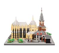 Geniteen Micro Building Blocks Set, Germany Medieval Aachener Dom Model Building Kit 6650 PCS Construction Model for Adult and Teens