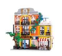 Geniteen Music Club Building Block Sets, 1683PCS Creative House Building Bricks Kit, Street View Architecture Block Kit