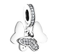 Geniun S925 Butterfly Bead Charm Pendant Fit for Pandora Bracelets | Anniversary Birthday Age Gift Valentine Gift for Women, Mum, Sister. Daughter, Wife