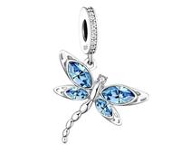 Geniun S925 Butterfly Bead Charm Pendant Fit for Pandora Bracelets | Anniversary Birthday Age Gift Valentine Gift for Women, Mum, Sister. Daughter, Wife