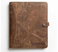 Geniune Leather Portfolio, Binder, Business Portfolio for Men and Women, Leather Padfolio, Document Card Holder, Resume Folder, Business Padfolio for Men & Women