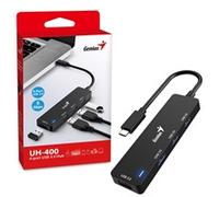 Genius 4 Port Usb-C Hub 4 X Usb 3.0 Type-A F Ports Plug And Play Installation