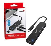 Genius 4 Port USB-C Hub, 4 x USB 3.0 Type-A (F) Ports, Plug and Play Installation