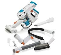 Genius A28091 Invictus X7 Speedy Bagless and Wireless Vacuum Cleaner, 365 Watt, Lithium-Ion Battery (30 Minutes Runtime), White/Blue, W, 0.5 Litres