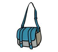Genius_Baby 3D Style 2D Drawing From Cartoon Paper Bag Comic 3D Messenger Bag (blue)