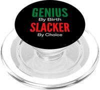 Genius By Birth Slacker By Choice PopSockets PopGrip for MagSafe