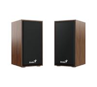 Genius SP-HF180 2.0 Desktop Speakers, Stereo Sound, USB Powered Plug and Play, 6w, 3.5mm with Volume Control, Wooden