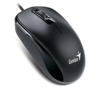 Genius DX-110 Wired USB-Type C Plug and Play Mouse, 1000 DPI Optical Tracking, 3 Button with Scroll Wheel, Ambidextrous Design with 1.5m Cable, Black