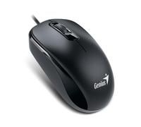 Genius DX-120 Wired USB Type-C Plug and Play Mouse, 1200 DPI Optical Tracking, 3 Button with Scroll Wheel, Ambidextrous Design with 1.5m Cable, Black