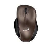 Genius Ergo 8200S Wireless Mouse, Ergonomic Design, Quiet Click, Brown (Chocolate)