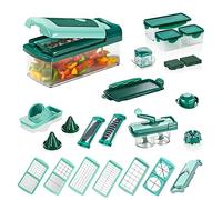 Genius Fusion Nicer Dicer Smart, 34 parts including nicer twist, cutting, slicing, dicing, Julienne cutter, spirals, fruit and vegetable slicer, known from TV