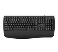 Genius KB-123 Wired Ai Copilot Business Keyboard With Palm Rest Usb Plug And Pla