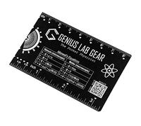Genius Lab Gear The Pocket Physicist Metal Physics Metric Ruler Scale Multitool Techie/geeks/nerds Cool STEM Tech Graduation Gift for Students Unique Tool for Homework, Small