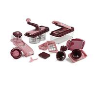 Genius Nicer Dicer Fusion Smart | 23 Parts | incl. nicer twist | Cutting | Slicing | Dicing | Julietti | Spirals | Known from TV | NEW ruby-red