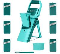 Genius Nicer Dicer Mando Universal Slicer Planer Set 12-Piece New Dark Petrol