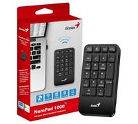 Genius NumPad 1000, Wireless Silent Numeric keypad, 2.4GHz, USB Receiver Plug and Play, slim and Prortable Design