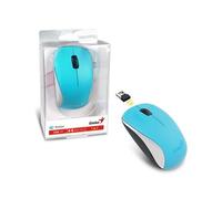 Genius NX-7000 Wireless Mouse 2.4 GHz with USB Pico Receiver Adjustable DPI levels up to 1200 DPI 3 Button with Scroll Wheel Ambidextrous Design Blue