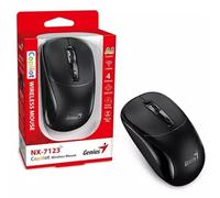 Genius NX-7123 Copilot AI Wireless Mouse 2.4 GHz with USB Receiver 1200 DPI 4 Button with Scroll Wheel Ambidextrous Design Black